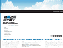 Tablet Screenshot of northernplainspower.com